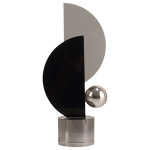 Ornements en cristal géométriques, 2 pièces, décoration d'art abstrait moderne pour salon, décoration de la maison - Product Image 5