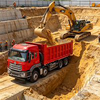 Truk Dump HOWO NX 8x4, 400 HP, Dilengkapi Mesin Weichai, Transportasi Pertambangan, Cocok untuk Pengangkutan Jalan Raya, Dapat Disesuaikan