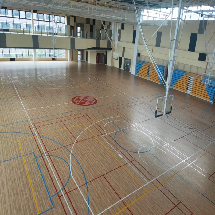 Fornitore dell'interno della pavimentazione di sport del campo da pallacanestro di progettazione dell'acero di vendite dirette della fabbrica