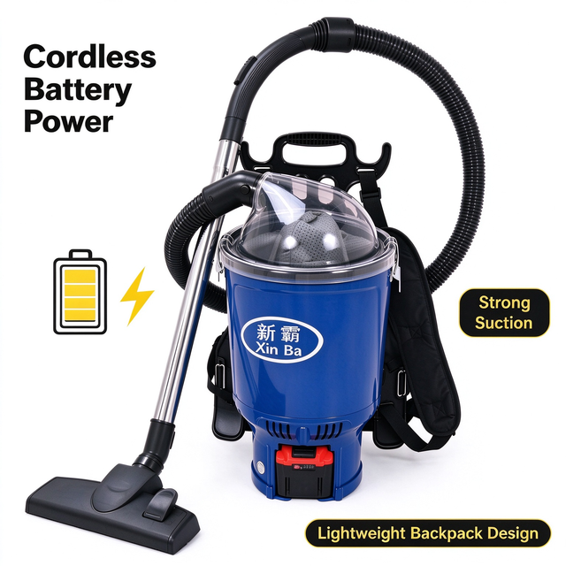 BAICHAO New Industrial Bag-type Cyclone Battery-Powered Manual Wireless Dust Cleaning Vacuum Cleaner