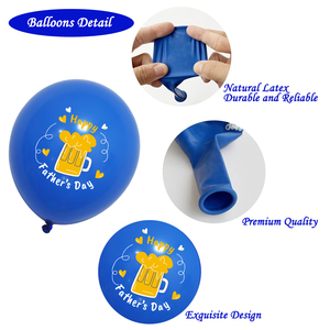 Logotipo personalizado <span class=keywords><strong>Feliz</strong></span> Día del Padre Globos Decoraciones 12 pulgadas Papá Padre Decoración Temática Fiesta Padre Globos de látex - Product Image 4