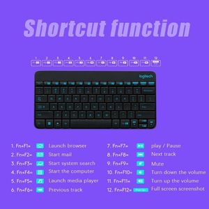 Logitech MK245 RGB Wireless <b>Keyboard</b> Mouse Combination Office Computer Mobile Switch ComputerCustom Russian Ergonomics - Product Image 6
