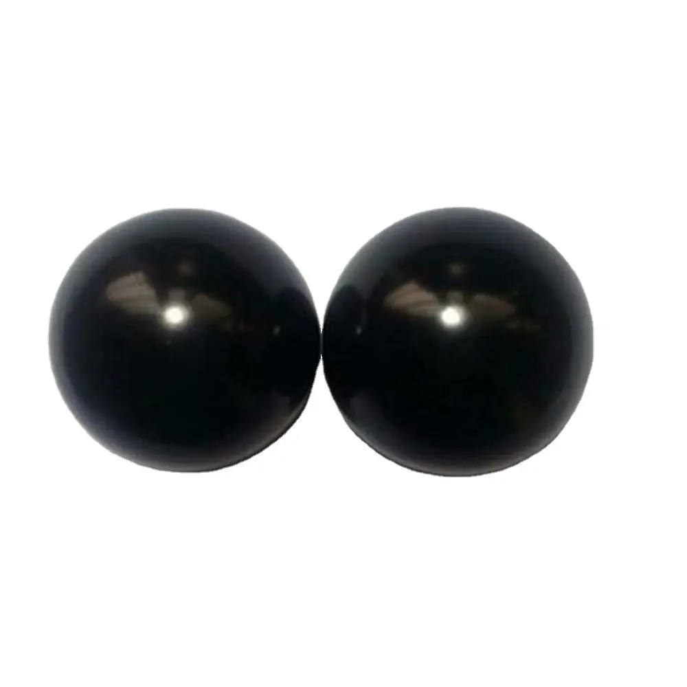 Хит продаж, 50 мм натуральный черный драгоценный камень, ручной шар, массажная гладкая лечебная Хрустальная Сфера