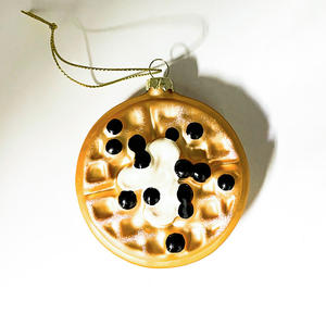 Vintage chocolat trempé couvert verre fraise fruits et légumes nourriture <span class=keywords><strong>arbre</strong></span> de noël boules ornements pour <span class=keywords><strong>arbre</strong></span> de noël - Product Image 5