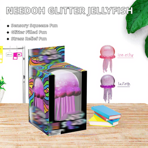 ของเล่นแมงกะพรุนซิลิโคนนุ่มนิ่มยี่ห้อ New Needoh บรรจุกลิตเตอร์ ของเล่นเสริมพัฒนาการ ของเล่นคลายเครียด ของเล่นบีบได้ สำหรับเด็กอายุ 8-13 ปี - Product Image 2