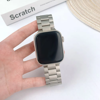 Luxus Herren Business Metal Armband Neues Edelstahl Link Armband für Smartwatch Passend für Apple Ultra 49mm 45mm 44mm 42mm