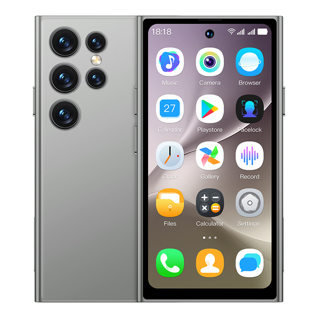2025 Compact Size Slim 4 Inch 3G Android 10.0 Quad Core Dual Sim Full Screen S25 Smart Phone Supports French and German