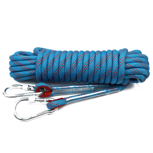 Cordes de sécurité pour l'escalade à haute résistance <span class=keywords><strong>avec</strong></span> mousquetons, robustes pour l'escalade en plein air, l'alpinisme, le sauvetage, durables - Product Image 2