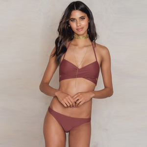 2020 최고의 모델 홀터 탑 비키니 투피스 수영복 세트 여름 패션 인기있는 건방진 비키니 세트 여성용 수영복 - Product Image 2