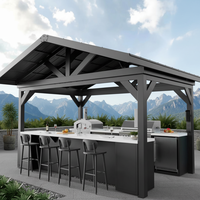 Meuble de cuisine extérieur moderne en acier inoxydable de qualité supérieure avec évier, crédence, tiroir coulissant et robinet