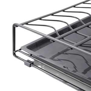 Unihopper Kitchen <b>Pull</b>-Out Basket Cabinet Three-Sided Drawer Storage Condiment Basket Dish Rack - Product Image 4