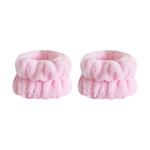 Hot Selling Private Label Spa Unisex Skincare Wristbands Microfiber <strong>Flannel</strong> Elastic Absorbent for <strong>Face</strong> Washing Prevent Dripping - Product Image 6