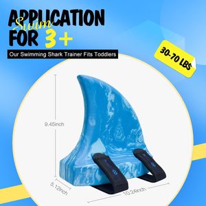 <span class=keywords><strong>Natation</strong></span> ailerons de requin EVA dos flotteur sécurité entraîneur de <span class=keywords><strong>natation</strong></span> avec ceintures réglables flotteur de <span class=keywords><strong>natation</strong></span> pour les leçons de <span class=keywords><strong>piscine</strong></span> de sport - Product Image 6