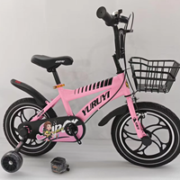 Bicicletta da Montagna per Bambini 3-6 Anni, Telaio in Acciaio al Carbonio, Ruote da 12 Pollici, Altezza Regolabile
