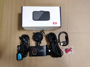 Nouvelle caméra embarquée 4K à double objectif avec vision nocturne, GPS, enregistreur vidéo DVR sans fil pour voiture, écran miroir noir - Product Image 6