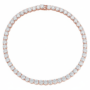 Collier en argent 925 de 4 mm, vente directe usine, moissanite taille ronde, plaqué or jaune 18 carats, style hip-hop, collier tennis pour tous les jours - Product Image 4