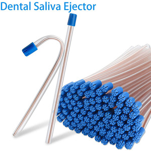 Punta aspiratore dentale monouso rimovibile tubo trasparente testa grande blu espulsore <span class=keywords><strong>Saliva</strong></span> comodo punta blu consumabili dentali - Product Image 2
