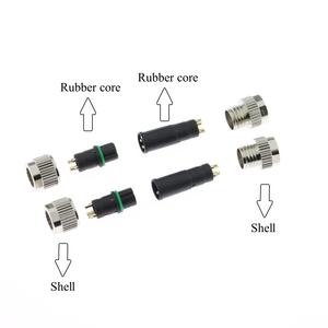 IP68 구리 도금 니켈 하우징 4 방향 T 4mm 4 핀 벌크 자동차 <span class=keywords><strong>9</strong></span> 볼트 배터리 4 5 Din 수 항공 우주 PCB 커넥터 - Product Image 5