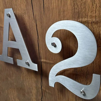 Plaque de porte personnalisée en métal pour numéro de maison, étanche, pour décoration extérieure de porche et de mur