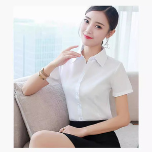 Blusa Casual Blanca de <span class=keywords><strong>Manga</strong></span> <span class=keywords><strong>Larga</strong></span> para Mujer, Estilo Coreano, Tallas Grandes, Diseño Modesto con Paneles y Estampado Sólido para Otoño - Product Image 3