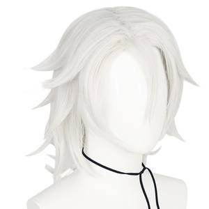 Perruque droite de cosplay Uzui Tengen, marron clair, dentelle blanche et rouge, <span class=keywords><strong>cheveux</strong></span> synthétiques longs avec tresses, costume d'anime pour fête d'Halloween - Product Image 3