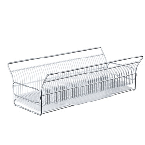 Stainless Steel Dish Rack Drain Rack <b>Kitchen</b> <b>Storage</b> Narrow Sink Organizer Quick Dry Square Shape - Product Image 3