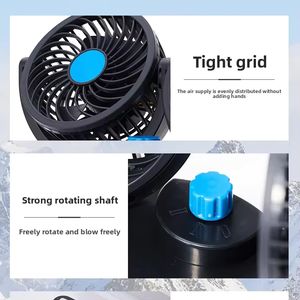 <span class=keywords><strong>Ventilateur</strong></span> de voiture universel double tête 12V/24V multi-usage pour l'été, USB, pour la maison, le bureau et les camions – Fournitures de refroidissement - Product Image 3