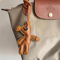 Gantungan Tas Beruang Mr. Bean dari Kulit Sintetis, Gantungan Kunci Beruang Teddy Lucu, Gantungan Tas Dompet, Aksesoris Tas untuk Tas Tangan