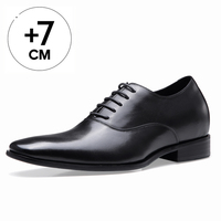 Chaussures habillées élégantes italiennes à talon compensé de 7 cm pour homme, en cuir véritable, pour mariage et occasions formelles – Nouveau design, vente en gros