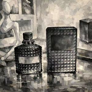Parfum pour homme de marque originale, style Born in <span class=keywords><strong>Roma</strong></span>, flacon en verre clouté, essence masculine, parfum classique, entrepôt américain. - Product Image 4