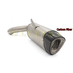 Système d'échappement en fibre de carbone pour moto Yamaha <span class=keywords><strong>MT09</strong></span> <span class=keywords><strong>Tracer</strong></span> XSR900 2024 2025, en alliage de titane argenté, 51 mm, en acier inoxydable, neuf - Product Image 4