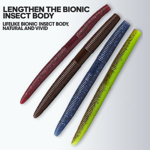 Nouvelle Offre 2026 : Leurre Souple Senko Salé Parfumé, Ver Coulant pour Pêche au Bar, au Blackfish et en Mer, Montage Drop Shot - Product Image 6