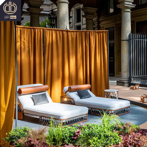 2023 thiết kế mới vườn cao cấp Ý sang trọng sunbed biệt thự bãi biển hồ bơi ngoài trời đồ gỗ phơi nắng - Product Image 1