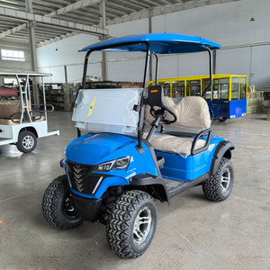 Voiturette de golf électrique 2 places, 4 roues, moteur AC, durable, pour sites touristiques et bureaux de vente immobilière - Product Image 1