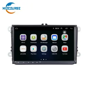 Midcourse 4Core Android 8,1 9 "сенсорный экран автомобильный GPS радио плеер для V-W Passat B7 2012-2015 автомобиля видео аудио система Wi-Fi SWC