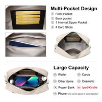 Individuelles Logo Strukturierte PU-Leder Handtasche Kleine Rechteckige Schultertasche mit Verstellbarem Jacquard-Riemen für den Großhandel
