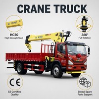 Grue sur camion à flèche télescopique Zoomlion CLW 8 tonnes, moteur Weichai, boîte de vitesses haute efficacité, pompe à engrenages de levage 19,5 m
