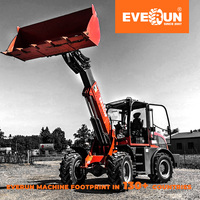Chine Everun Meilleur ER2500F 2.5T Pelle d'usine avant Petite mini chargeuse sur pneus télescopique