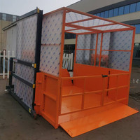 Chariot élévateur mobile Konty SJZX 2 tonnes à mât vertical, rampes de chargement hydrauliques, pont élévateur pour conteneurs