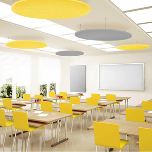 Chống cháy vật nuôi gạch Trần polyester sợi âm thanh Trần Bảng điều chỉnh âm thanh vách ngăn gạch cách âm vật nuôi cảm thấy Trần - Product Image 4