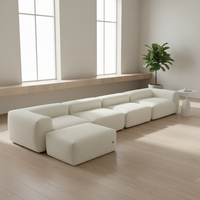 Canapé modulaire en nuages, idéal pour se détendre, adapté aux animaux domestiques, mobilier de salon - Grande Vente