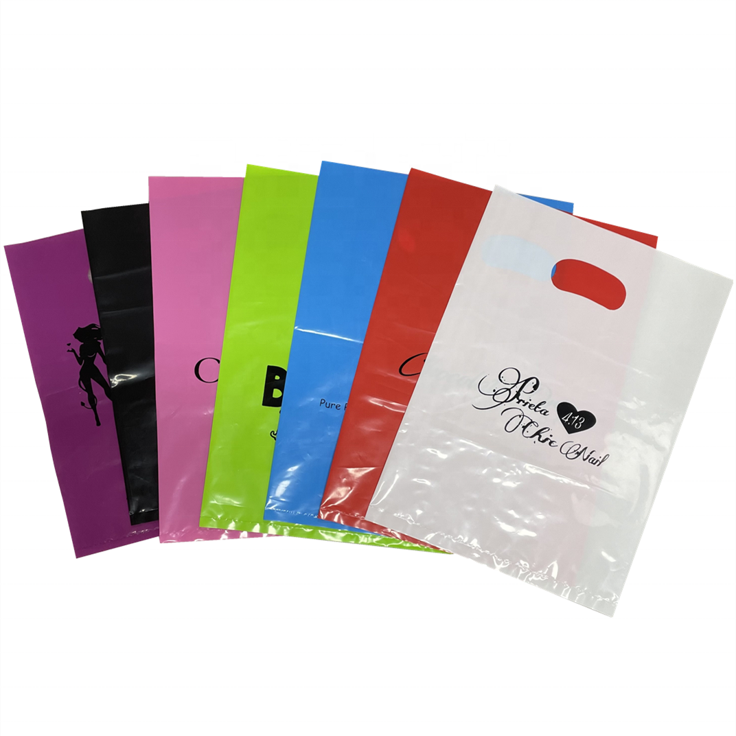 100 шт. заводское количество Пользовательский логотип печать бутик косметические товары личной гигиены упаковка полиэтиленовый пакет