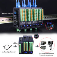 Módulo de E/S Ethernet 16DI 16DO NPN Analógico Digital Entrada/Salida (E/S) Módulo Ethernet Comunicación RS485 para PLC