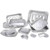 Boîte alimentaire jetable en aluminium CA50 personnalisable de 600 ml, qualité alimentaire, pour emporter, contenant alimentaire de 20 oz pour l'emballage