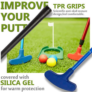 Offre Spéciale : Ensemble de Putters de Golf pour Enfants, Logo Personnalisé, Putter Rétractable Bidirectionnel en Acier, Gaucher avec Poignée en Caoutchouc pour Adultes/Enfants - Product Image 4