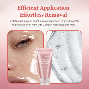 Masque de nuit au collagène de marque privée Peel-Off coréen Peel Off Masque facial Niacianmdie Skin Care Glowing Firming Masque facial - Product Image 2