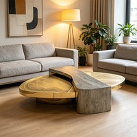 Table basse gravée en acier inoxydable, style haut de gamme, inspirée du luxe italien, avec patchwork créatif, pour salon