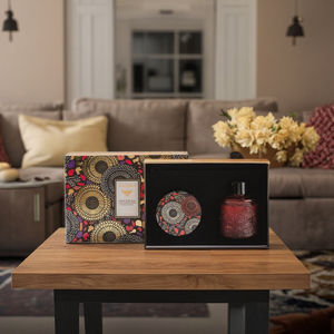 กล่องใส่เทียนหอมระเหยอโรมาเธอราพีทันสมัยคุณภาพสูงกล่อง<span class=keywords><strong>ของขวัญ</strong></span><span class=keywords><strong>ของขวัญ</strong></span>ถ้วยท้องฟ้าลายนูนเต็มไปด้วยดวงดาวสำหรับวันเกิดน้ำมันหอมระเหยวันคริสต์มาส - Product Image 6