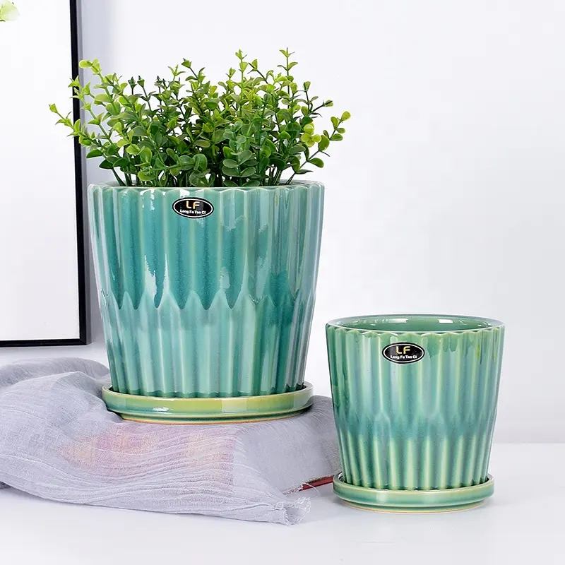 Simple neue keramik töpfe für home dekoration töpfe für pflanzen blume pflanze töpfe set von 2pcs