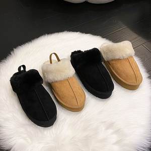 Zapatos de Invierno de Diseño en Cuero <span class=keywords><strong>2026</strong></span>, Pantuflas de Piel de Oveja para el Hogar, Zapatos de Plataforma de Lujo para Mujer, Zapatos de Mujer - Product Image 6